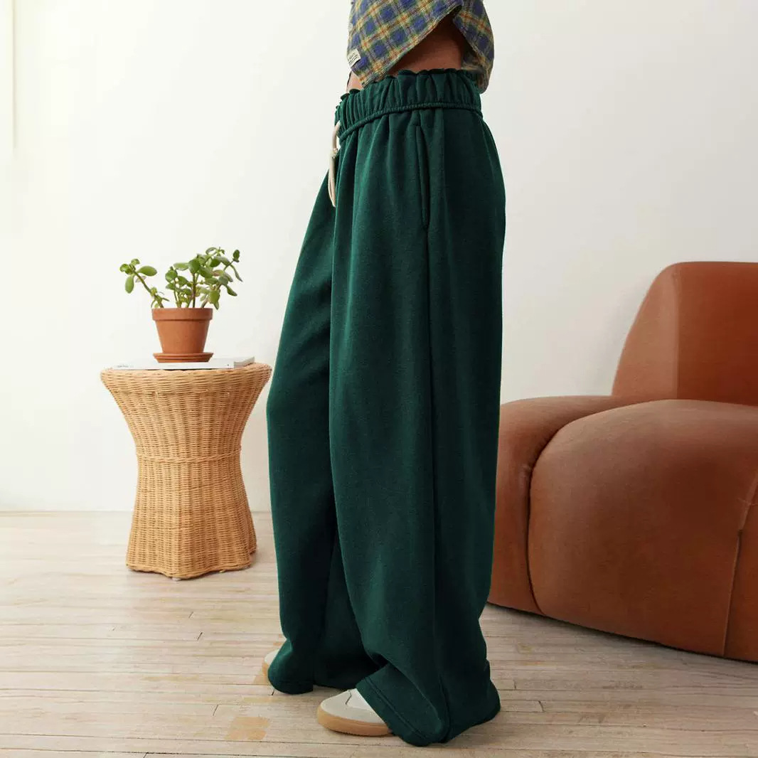Women's clothing, women's slit casual pants, trendy sports pants, women's summer trousers